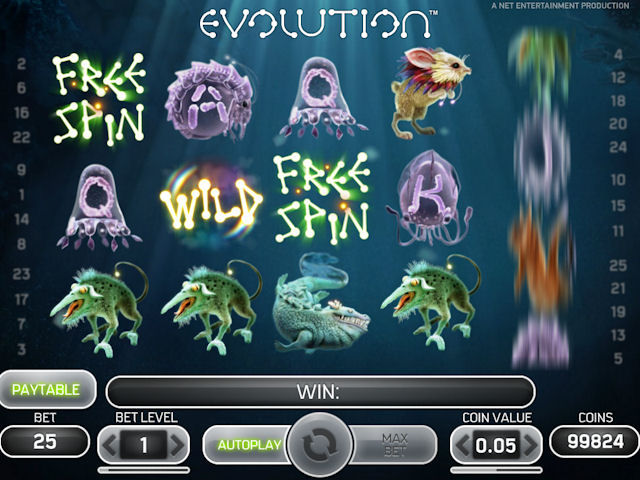 Evolution™, Automati za igre s 5 valjaka